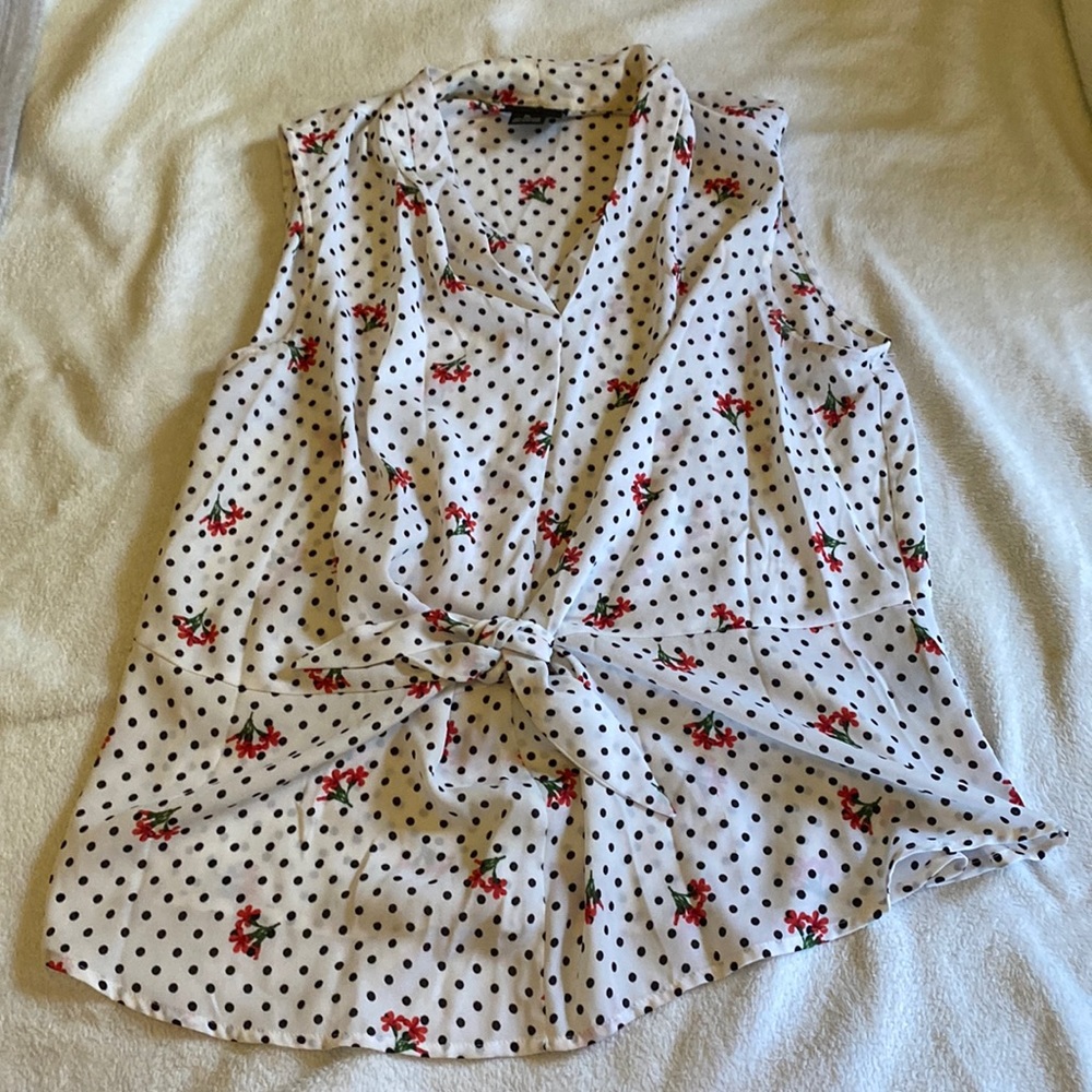 floral work blouse